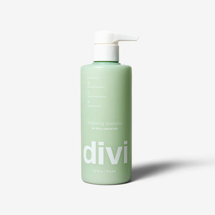 Shampoo bottle in shower niche—Divi Shampoo