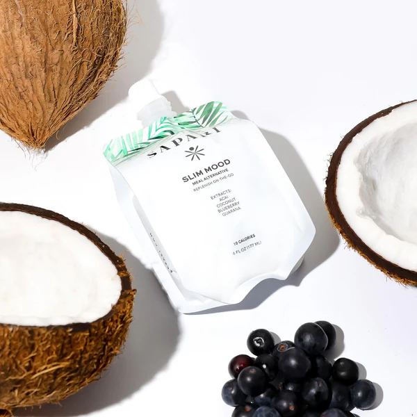 Citrus drink in glass—Sapari Slim + Mood vibe