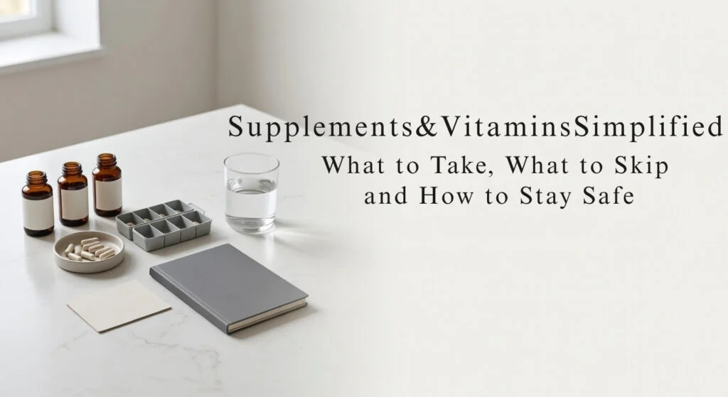 Supplements & Vitamins, Simplified: What to Take, What to Skip, and How to Stay Safe