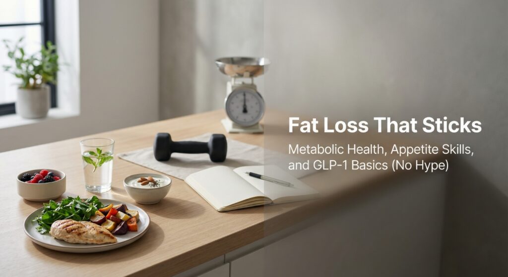 Fat Loss That Sticks: Metabolic Health, Appetite Skills, and GLP-1 Basics (No Hype)