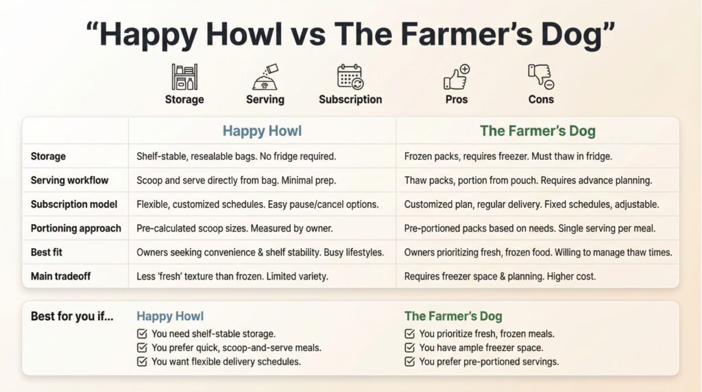 Happy Howl vs The Farmer’s Dog