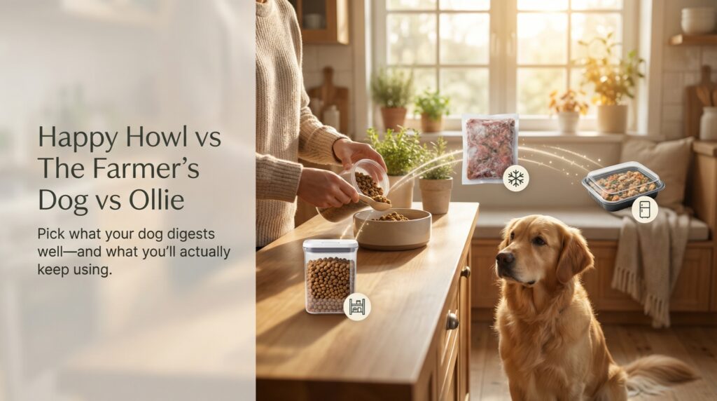 Happy Howl vs The Farmer’s Dog vs Ollie which one fits your dog?