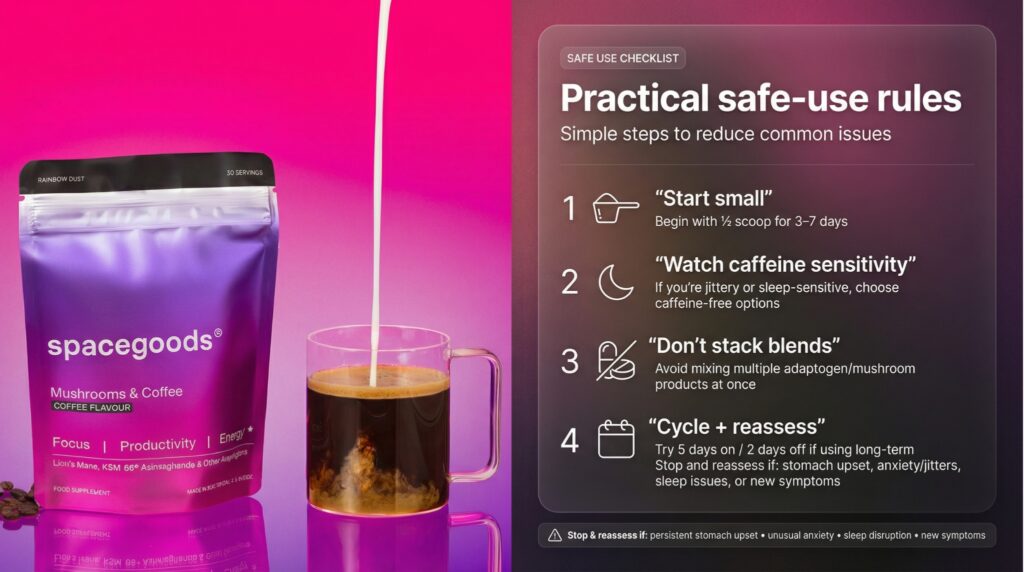 Practical “safe use” rules (simple + realistic)