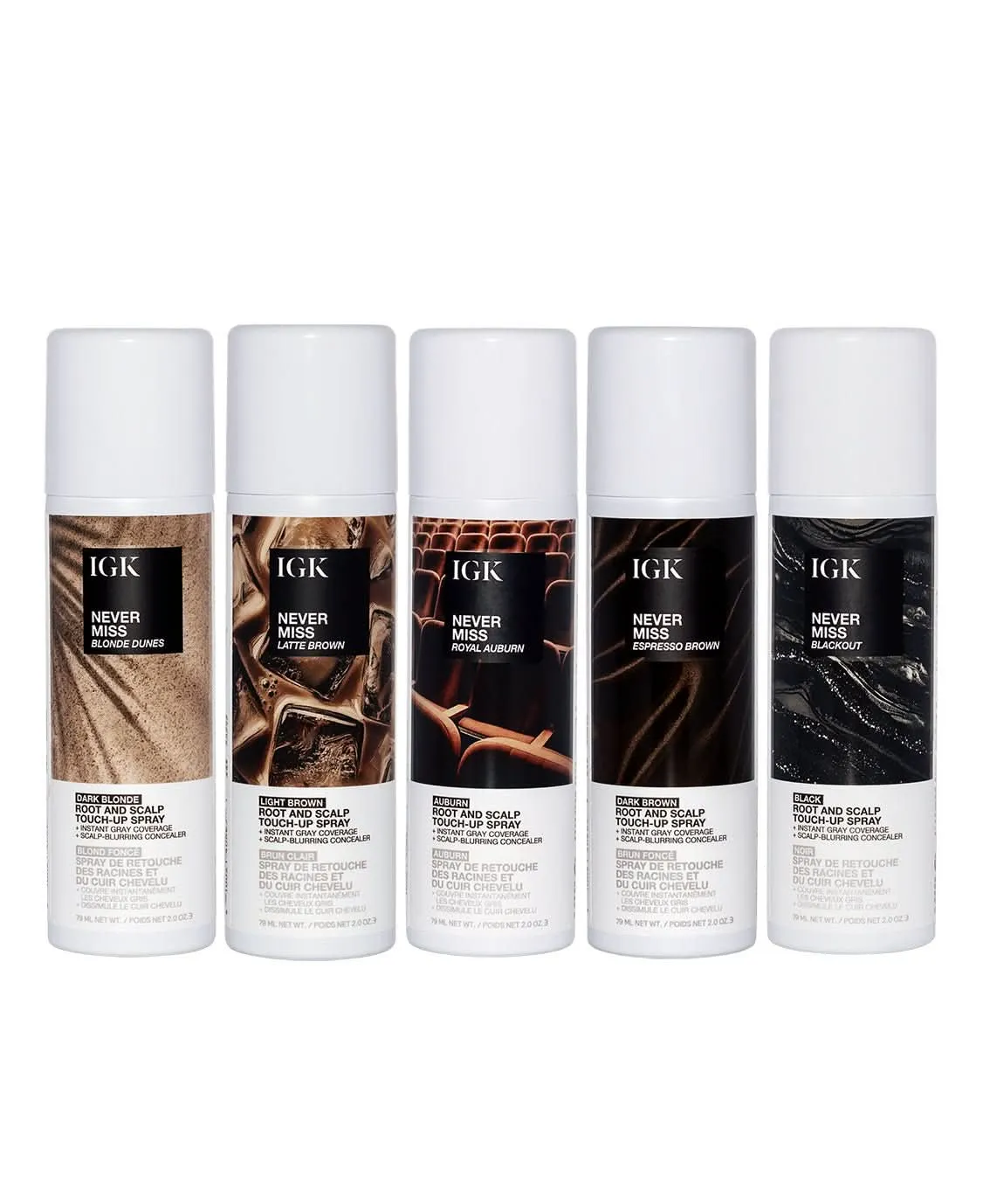 IGK Hair best sellers product flat lay