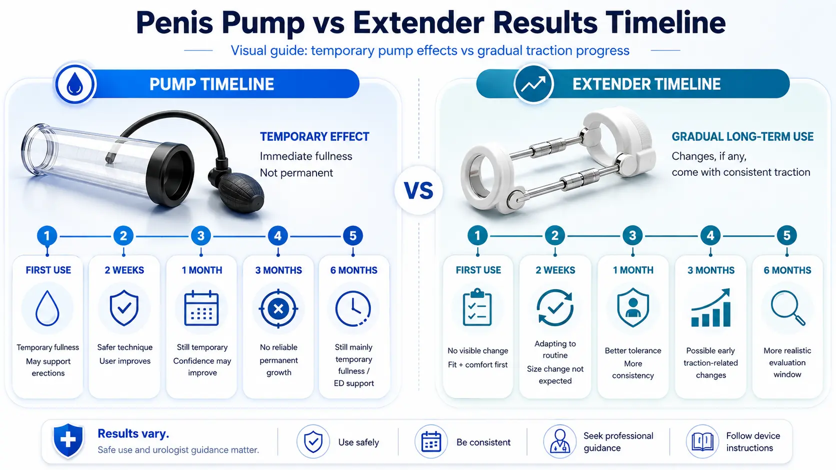 Penis pump vs extender comparison guide