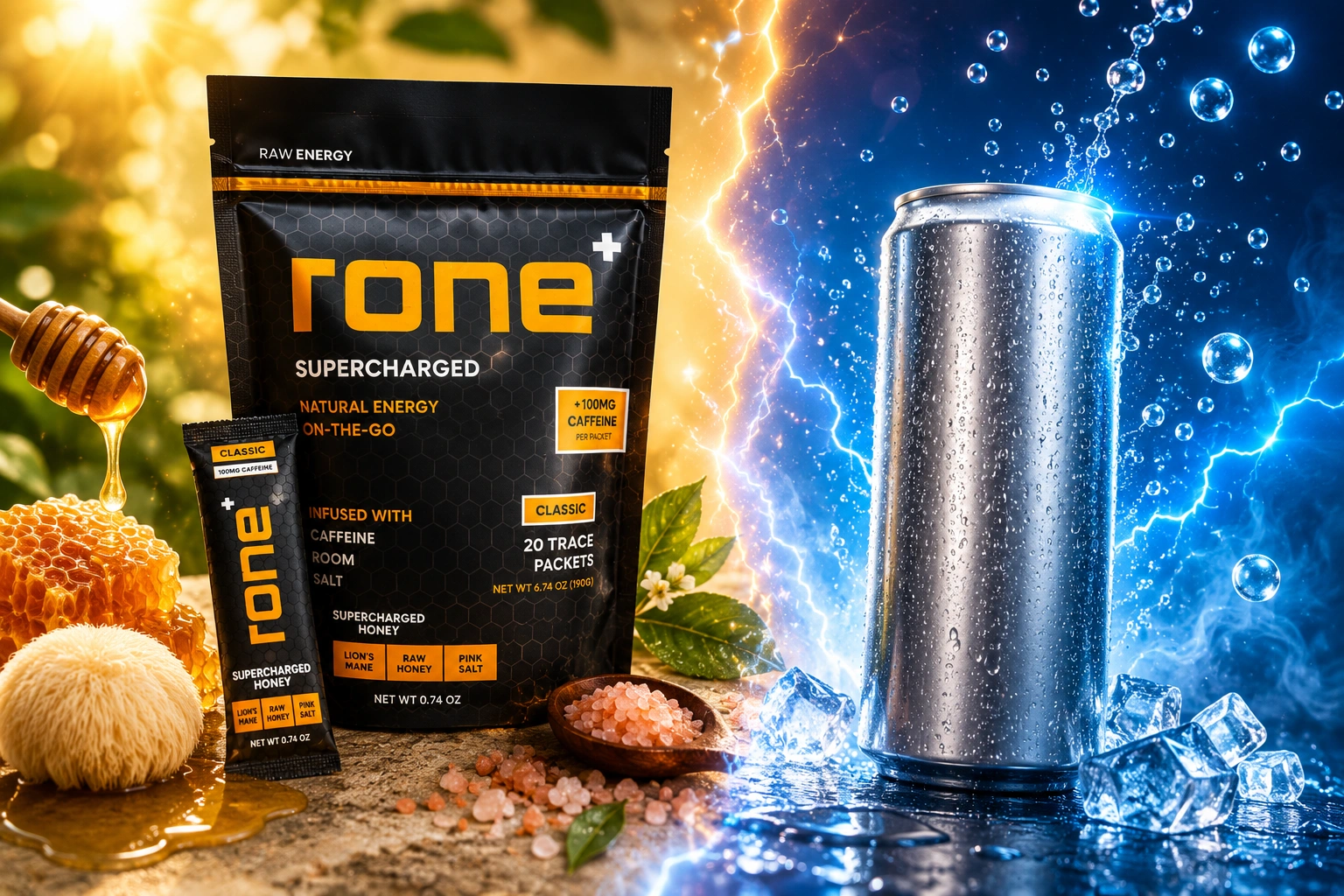 RONE Nutrition vs Energy Drinks