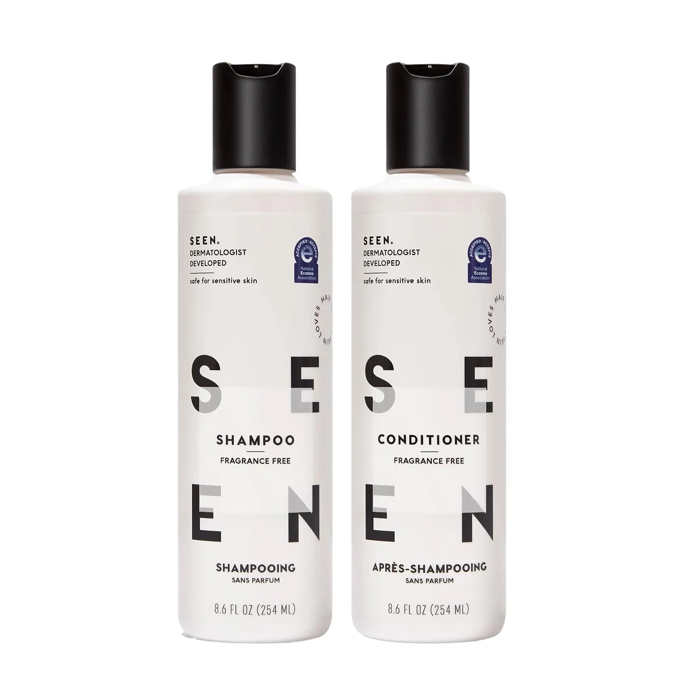 SEEN fragrance free shampoo and conditioner bundle