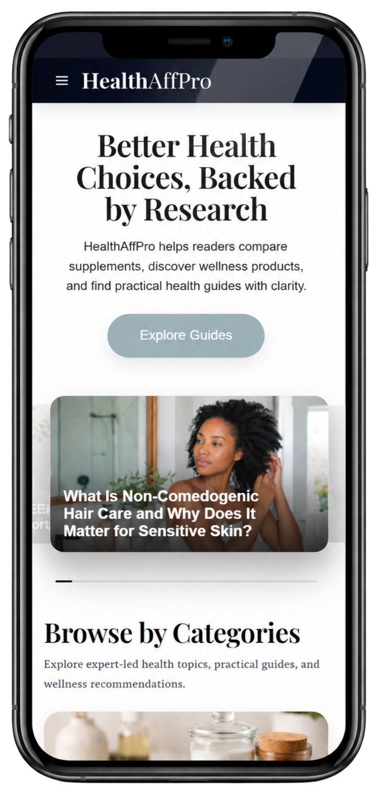 HealthAffPro email signup form preview